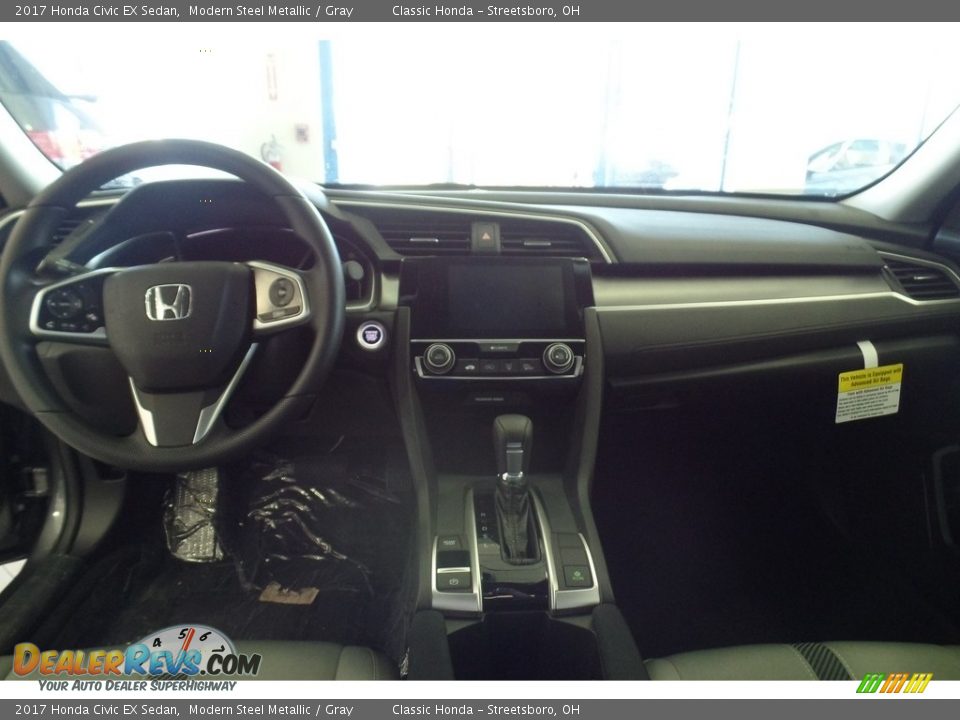 2017 Honda Civic EX Sedan Modern Steel Metallic / Gray Photo #12