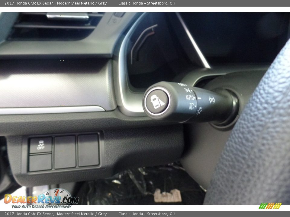 2017 Honda Civic EX Sedan Modern Steel Metallic / Gray Photo #14