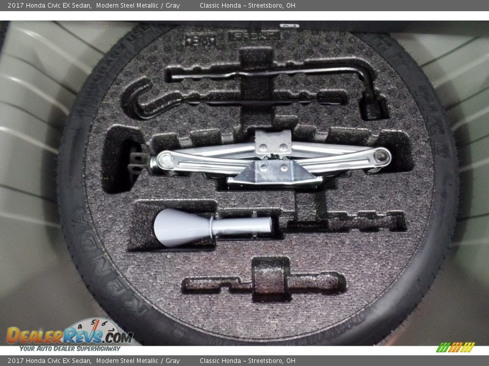 2017 Honda Civic EX Sedan Modern Steel Metallic / Gray Photo #25