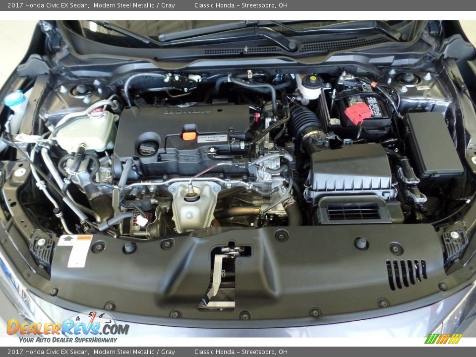 2017 Honda Civic EX Sedan Modern Steel Metallic / Gray Photo #27