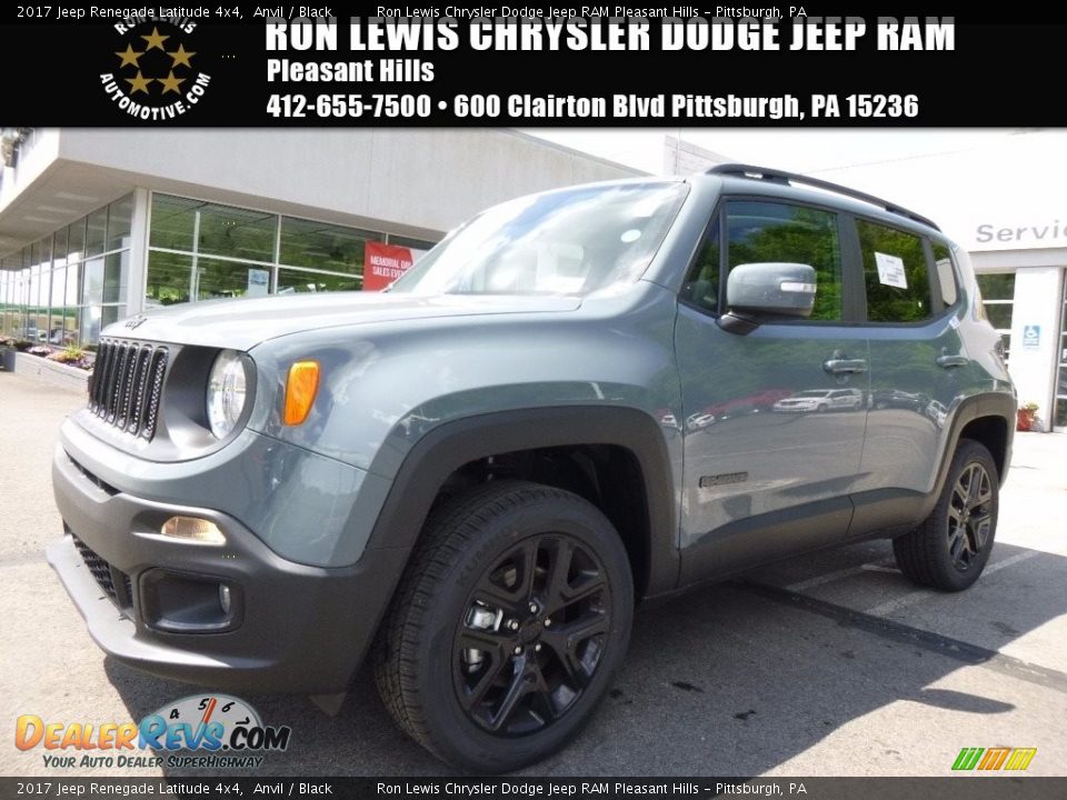 2017 Jeep Renegade Latitude 4x4 Anvil / Black Photo #1