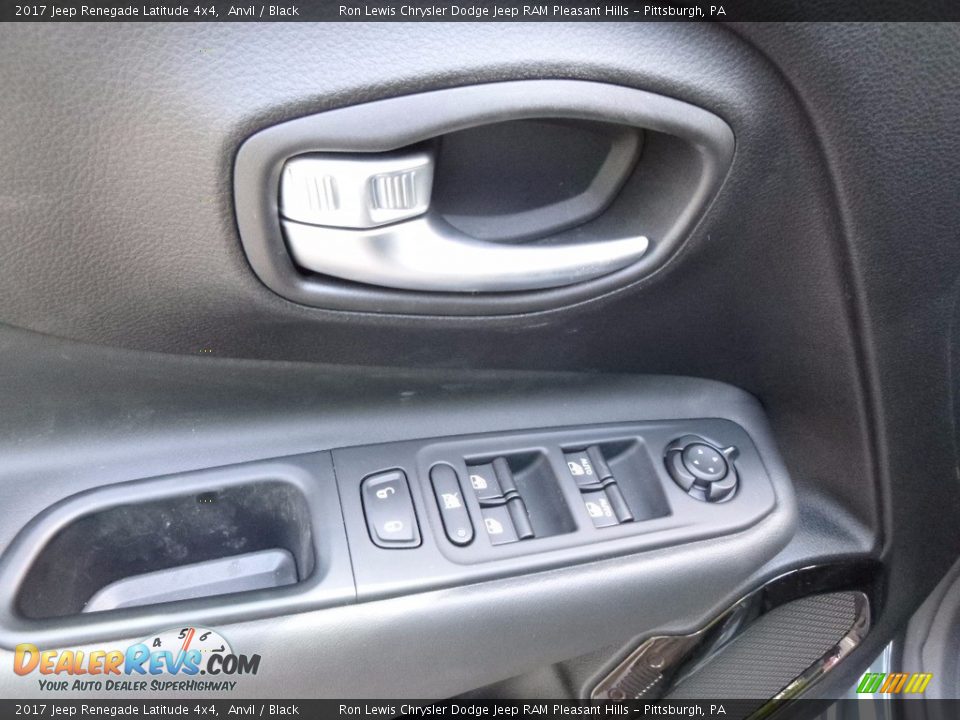 2017 Jeep Renegade Latitude 4x4 Anvil / Black Photo #14
