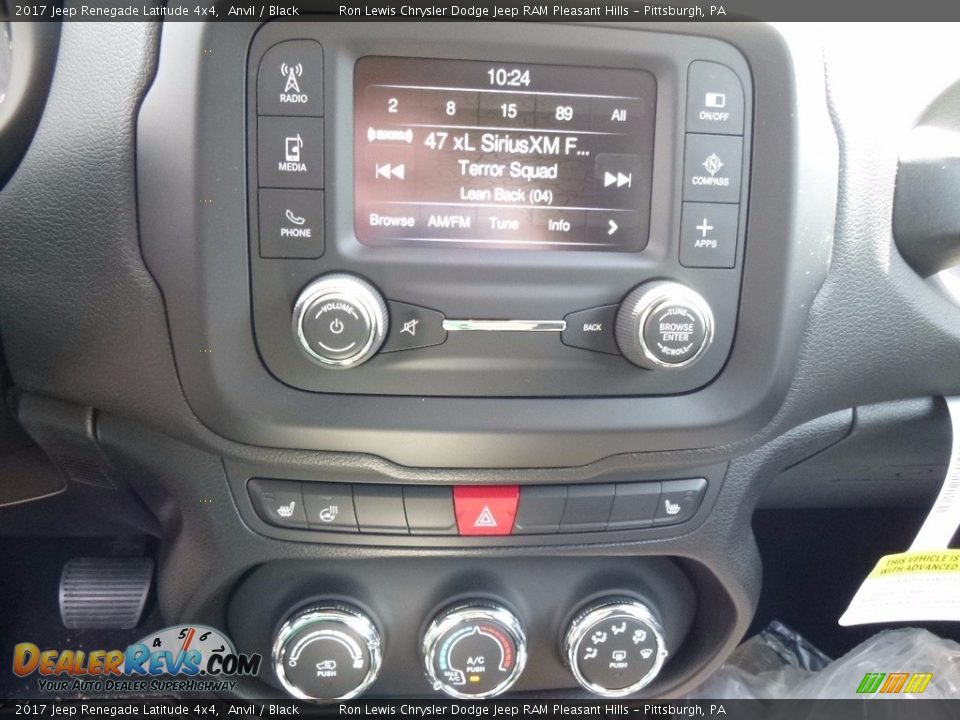 2017 Jeep Renegade Latitude 4x4 Anvil / Black Photo #20