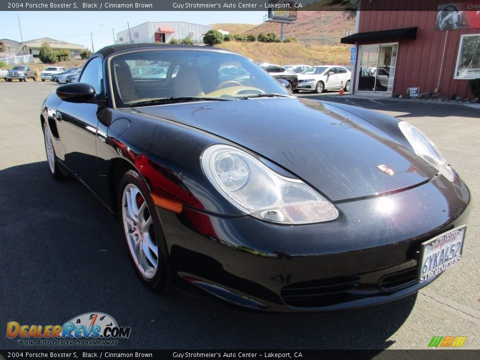 2004 Porsche Boxster S Black / Cinnamon Brown Photo #1