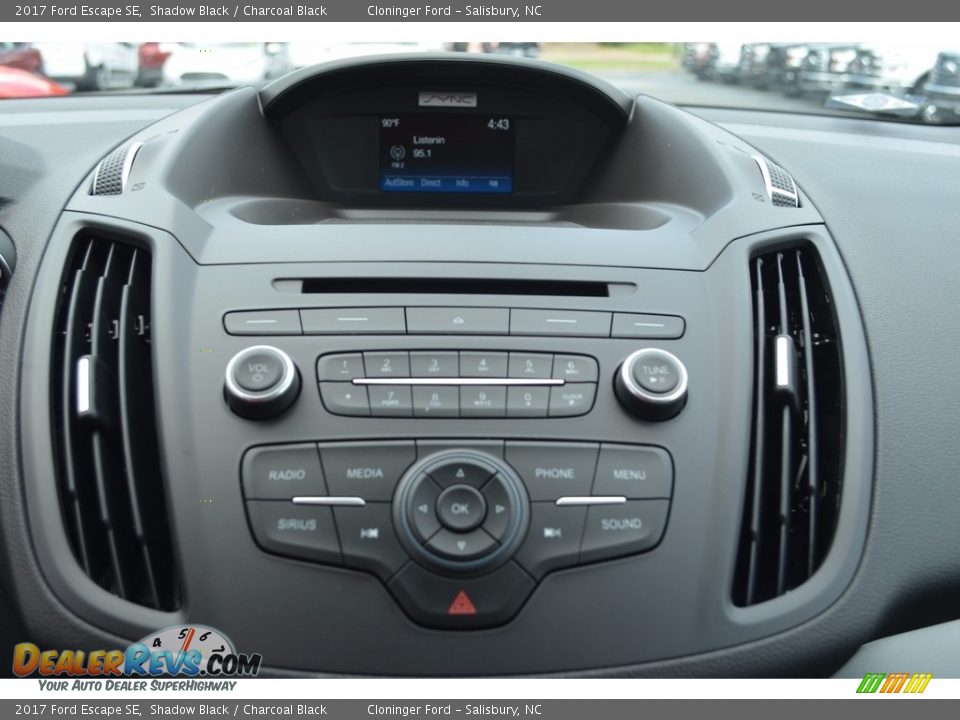 2017 Ford Escape SE Shadow Black / Charcoal Black Photo #10
