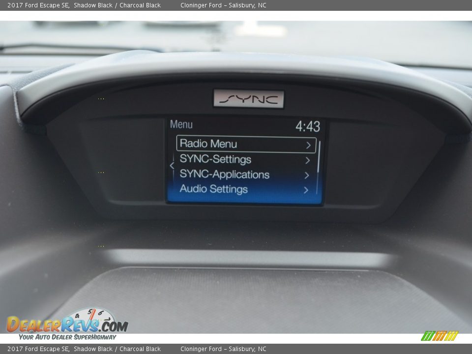 2017 Ford Escape SE Shadow Black / Charcoal Black Photo #11