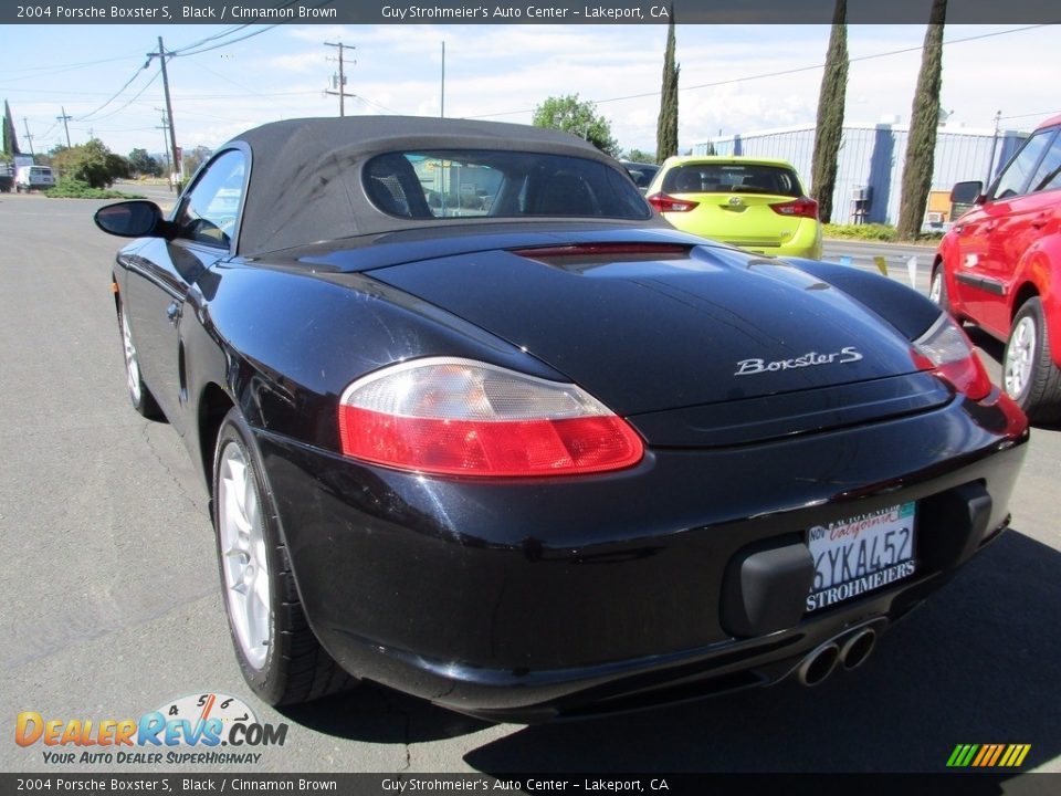 2004 Porsche Boxster S Black / Cinnamon Brown Photo #6