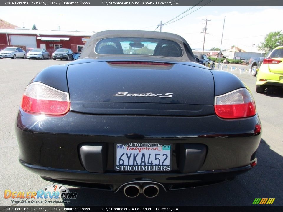 2004 Porsche Boxster S Black / Cinnamon Brown Photo #7