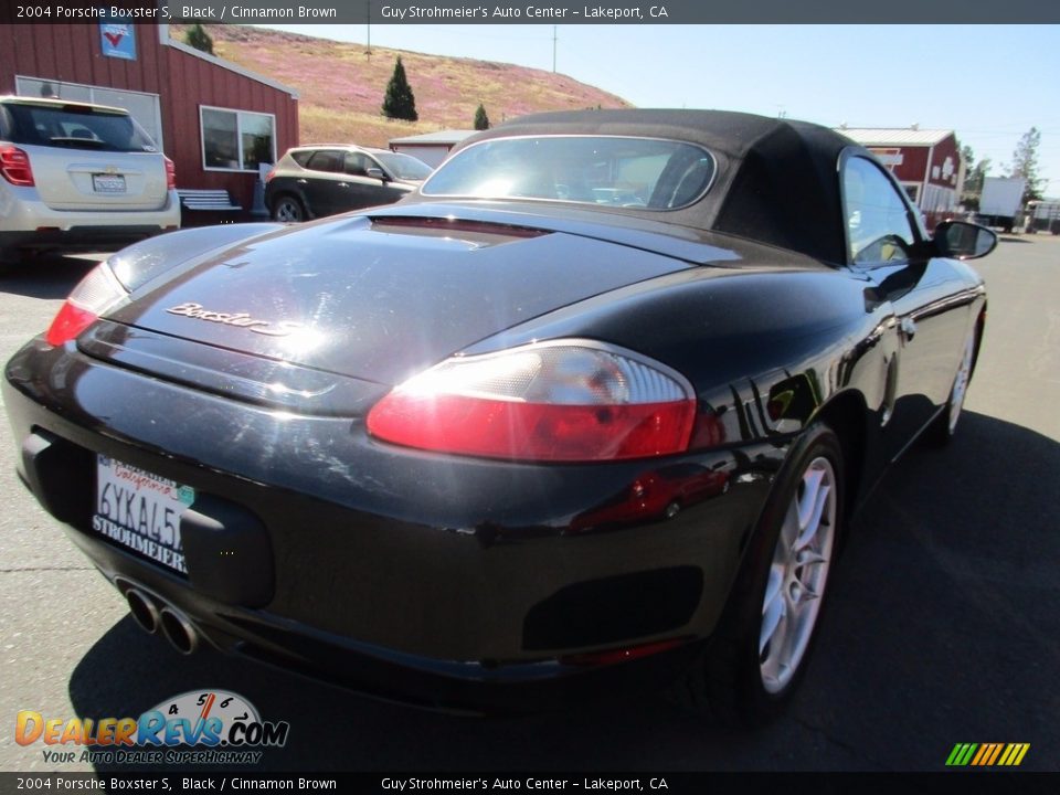 2004 Porsche Boxster S Black / Cinnamon Brown Photo #8