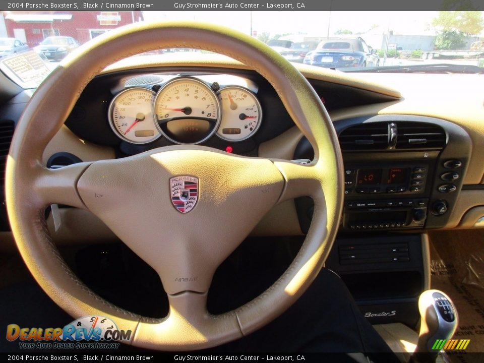 2004 Porsche Boxster S Black / Cinnamon Brown Photo #10