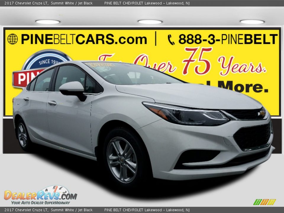 2017 Chevrolet Cruze LT Summit White / Jet Black Photo #1