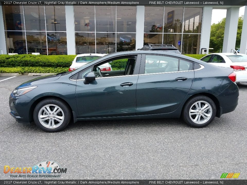 2017 Chevrolet Cruze LT Nightfall Gray Metallic / Dark Atmosphere/Medium Atmosphere Photo #3