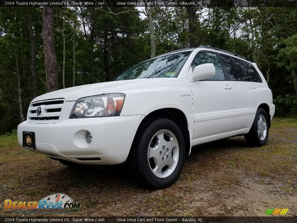 2004 Toyota Highlander Limited V6 Super White / Ash Photo #1