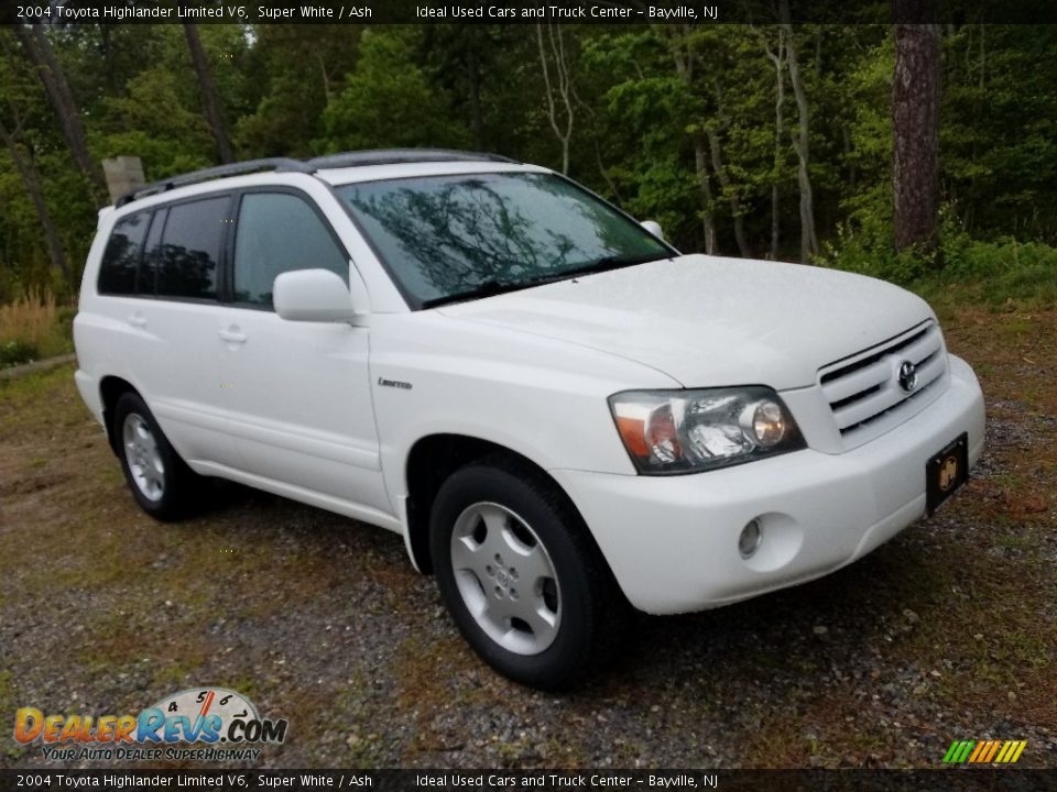 2004 Toyota Highlander Limited V6 Super White / Ash Photo #3