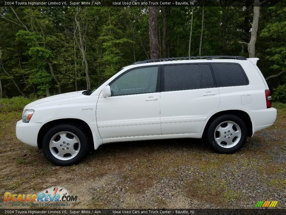2004 Toyota Highlander Limited V6 Super White / Ash Photo #5