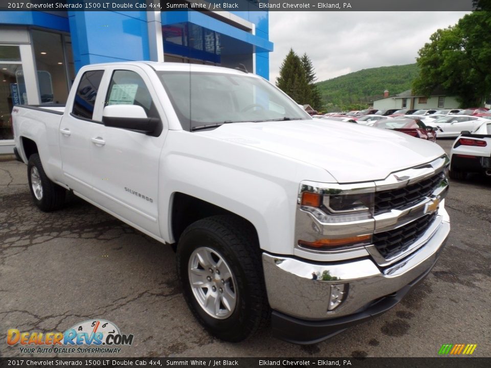 2017 Chevrolet Silverado 1500 LT Double Cab 4x4 Summit White / Jet Black Photo #3