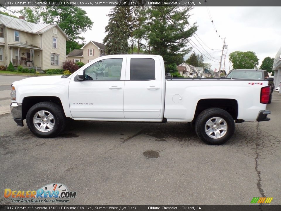 2017 Chevrolet Silverado 1500 LT Double Cab 4x4 Summit White / Jet Black Photo #8