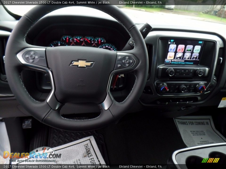 2017 Chevrolet Silverado 1500 LT Double Cab 4x4 Summit White / Jet Black Photo #19