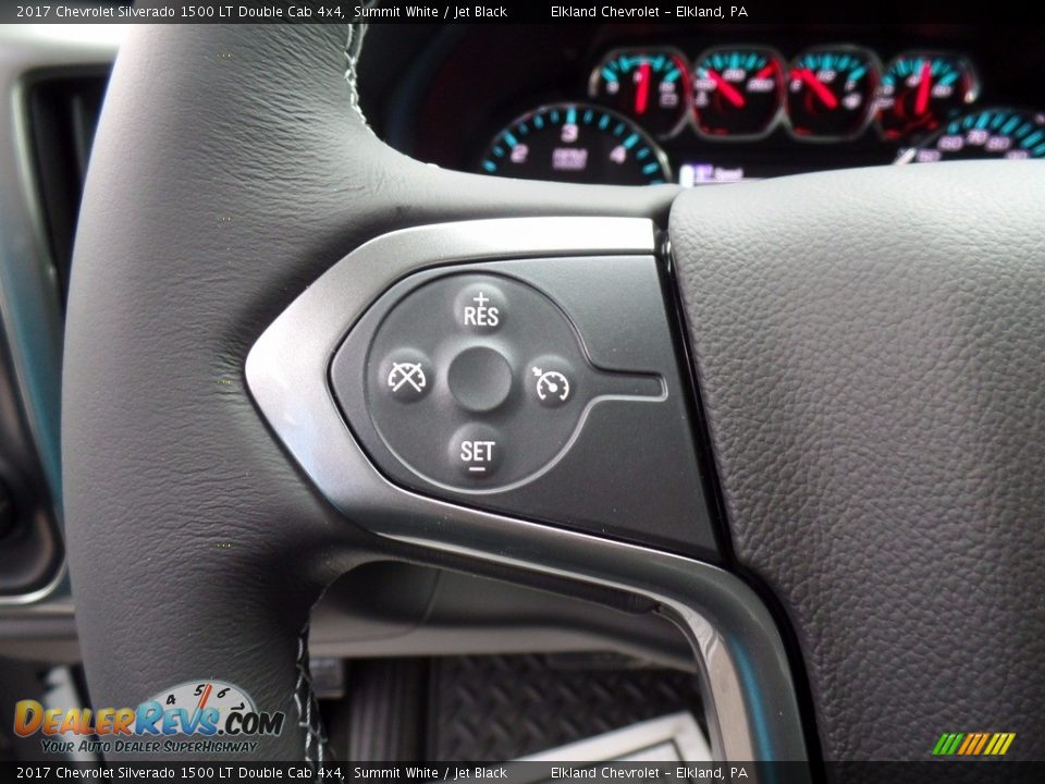 2017 Chevrolet Silverado 1500 LT Double Cab 4x4 Summit White / Jet Black Photo #22