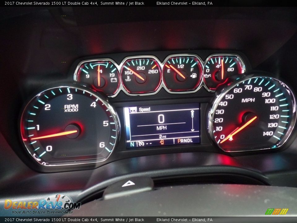 2017 Chevrolet Silverado 1500 LT Double Cab 4x4 Summit White / Jet Black Photo #25