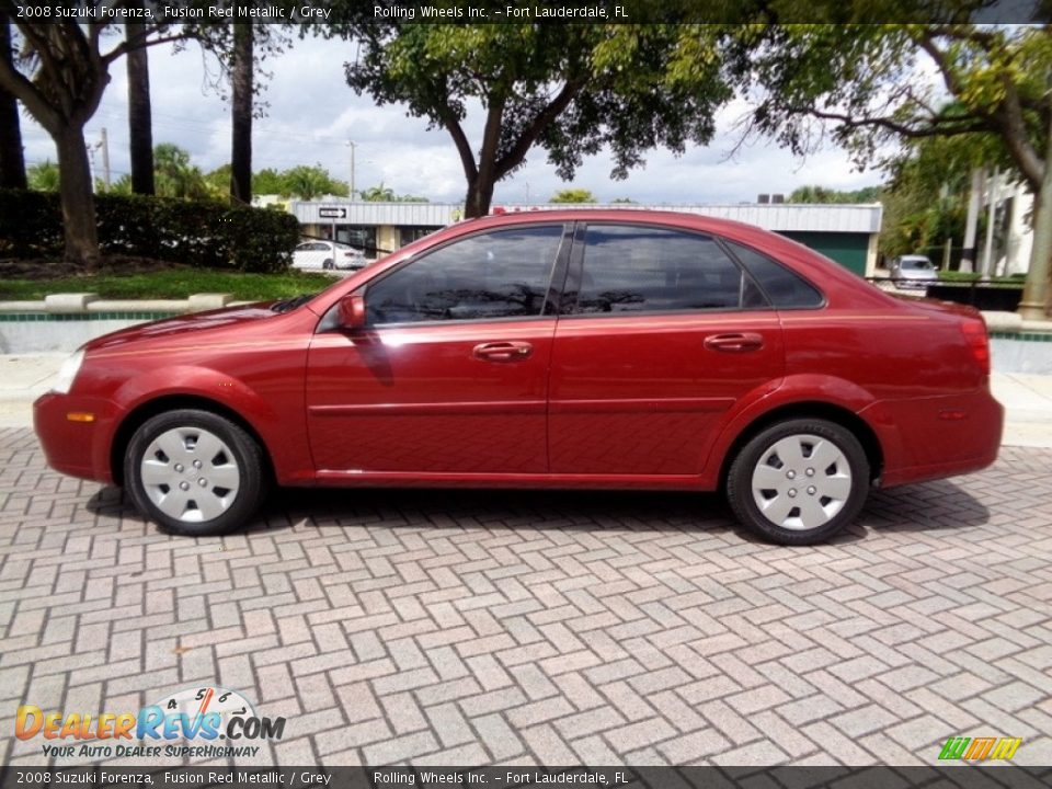 2008 Suzuki Forenza Fusion Red Metallic / Grey Photo #3