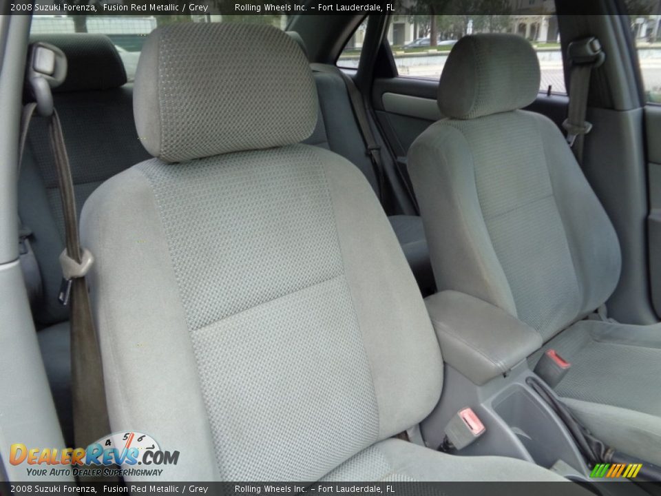 2008 Suzuki Forenza Fusion Red Metallic / Grey Photo #4