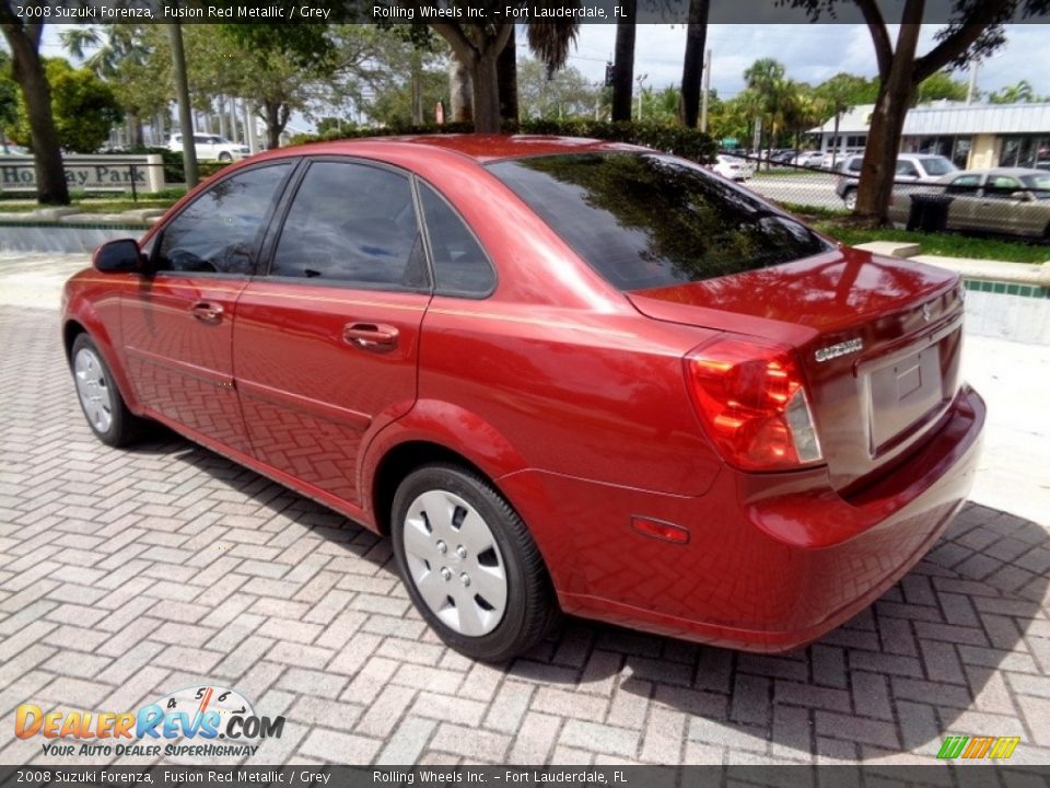 2008 Suzuki Forenza Fusion Red Metallic / Grey Photo #5