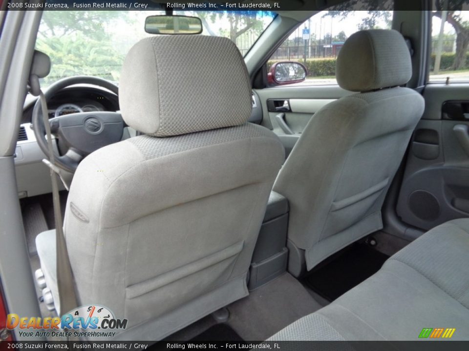 2008 Suzuki Forenza Fusion Red Metallic / Grey Photo #8