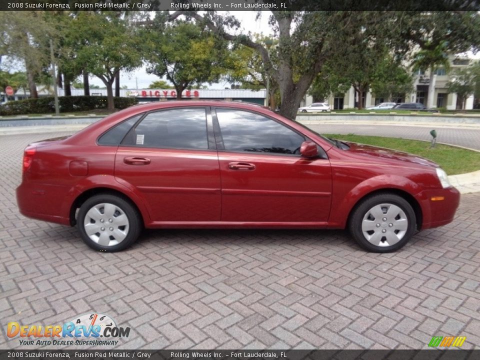 2008 Suzuki Forenza Fusion Red Metallic / Grey Photo #11