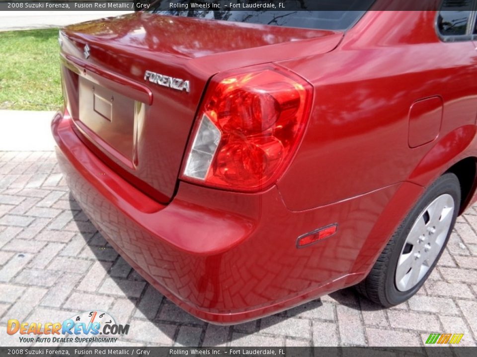 2008 Suzuki Forenza Fusion Red Metallic / Grey Photo #22
