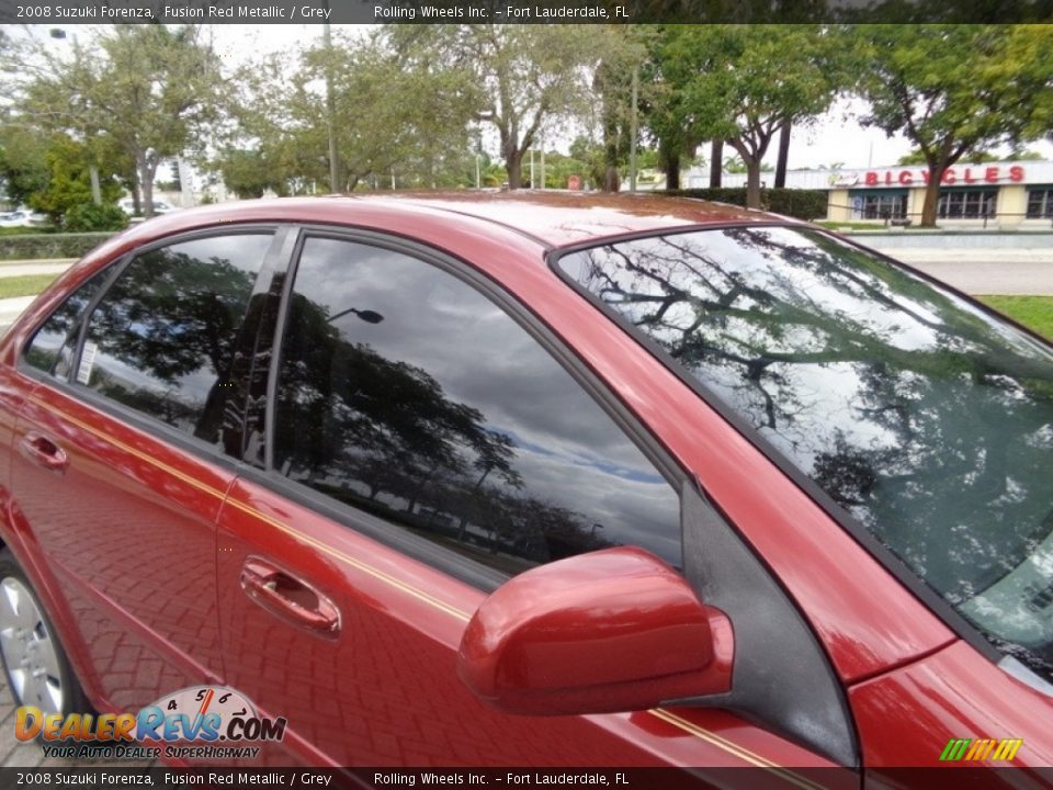 2008 Suzuki Forenza Fusion Red Metallic / Grey Photo #27