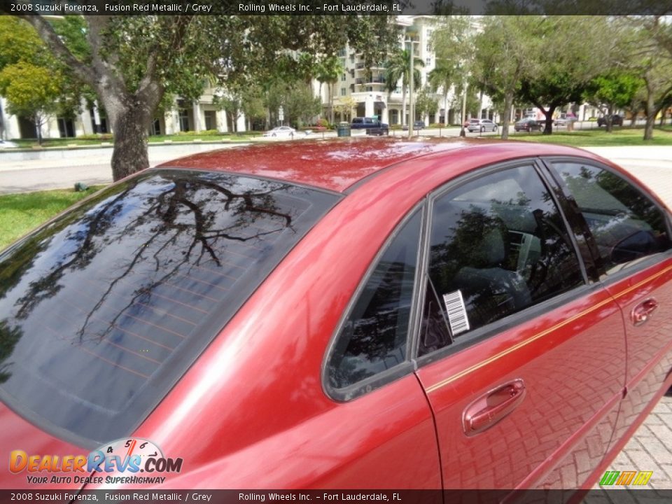 2008 Suzuki Forenza Fusion Red Metallic / Grey Photo #36