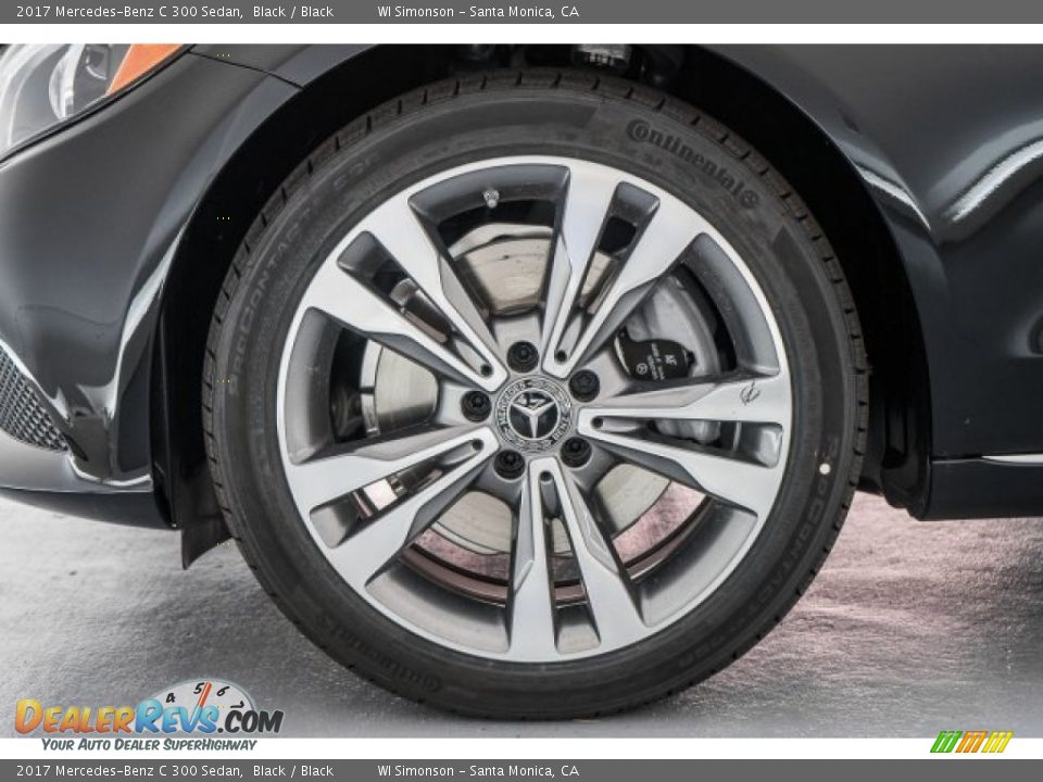 2017 Mercedes-Benz C 300 Sedan Black / Black Photo #9