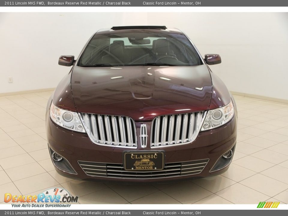 2011 Lincoln MKS FWD Bordeaux Reserve Red Metallic / Charcoal Black Photo #2