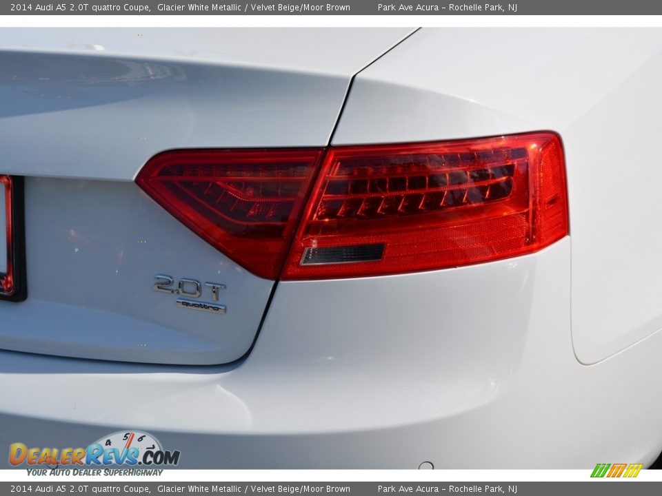 2014 Audi A5 2.0T quattro Coupe Glacier White Metallic / Velvet Beige/Moor Brown Photo #24