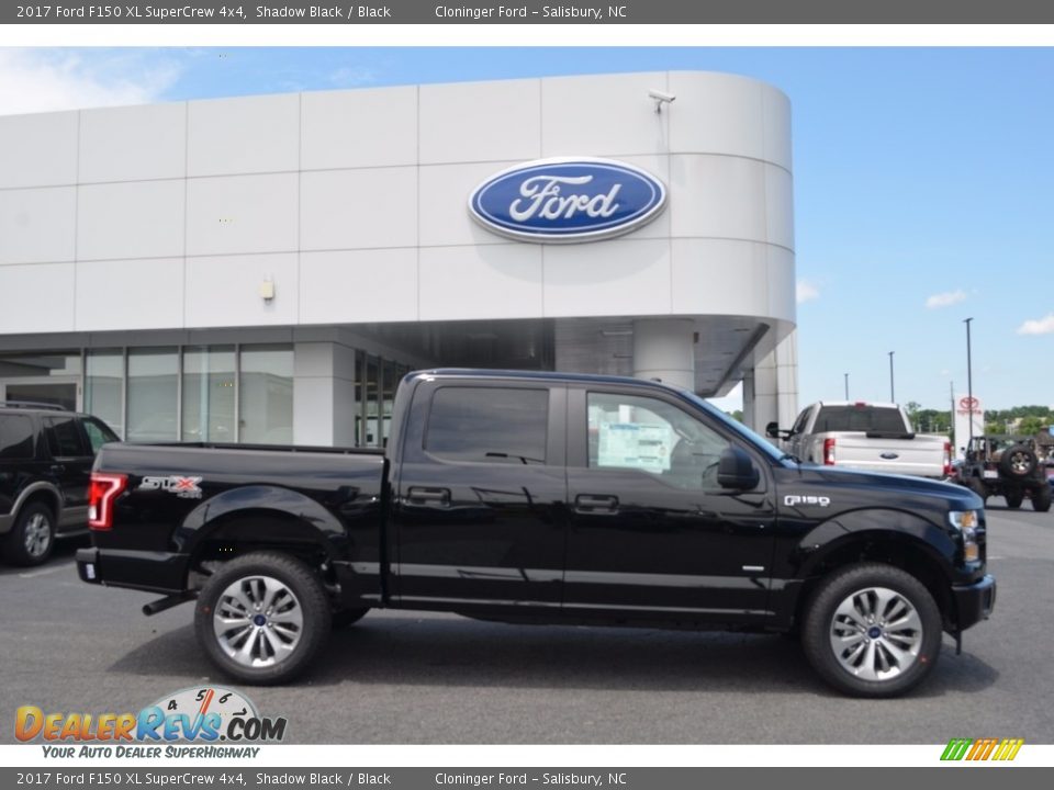 2017 Ford F150 XL SuperCrew 4x4 Shadow Black / Black Photo #2