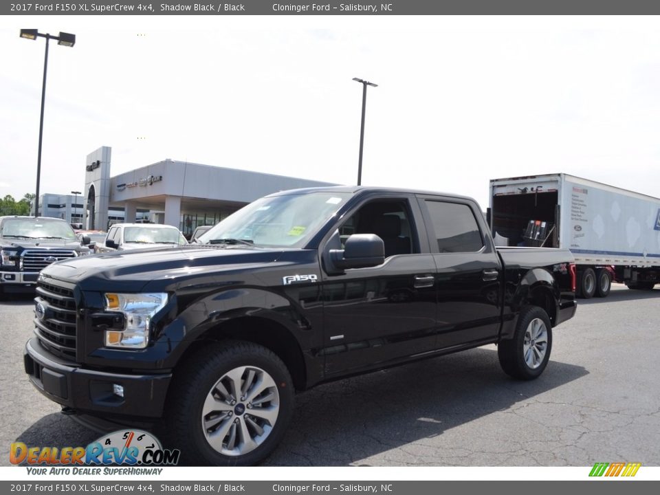 2017 Ford F150 XL SuperCrew 4x4 Shadow Black / Black Photo #3