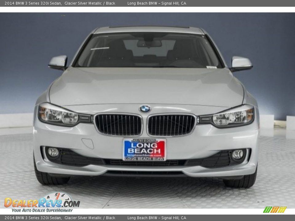 2014 BMW 3 Series 320i Sedan Glacier Silver Metallic / Black Photo #2