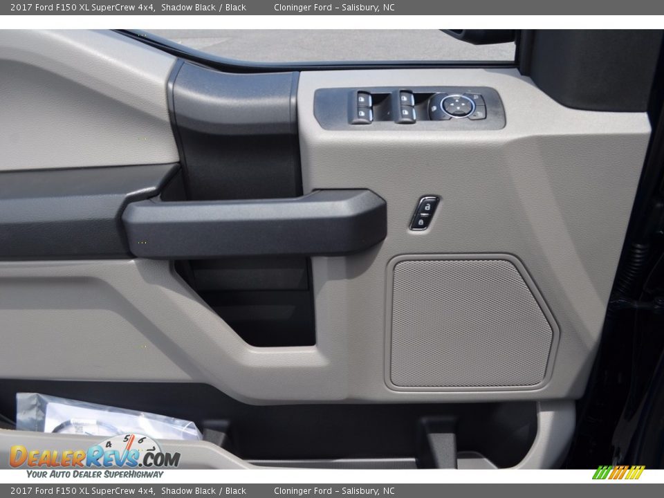 2017 Ford F150 XL SuperCrew 4x4 Shadow Black / Black Photo #7