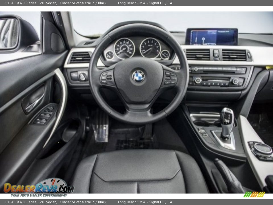 2014 BMW 3 Series 320i Sedan Glacier Silver Metallic / Black Photo #4