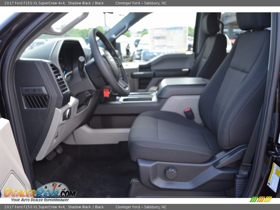 2017 Ford F150 XL SuperCrew 4x4 Shadow Black / Black Photo #8