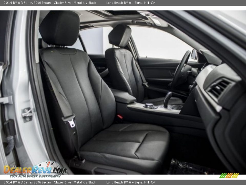 2014 BMW 3 Series 320i Sedan Glacier Silver Metallic / Black Photo #6