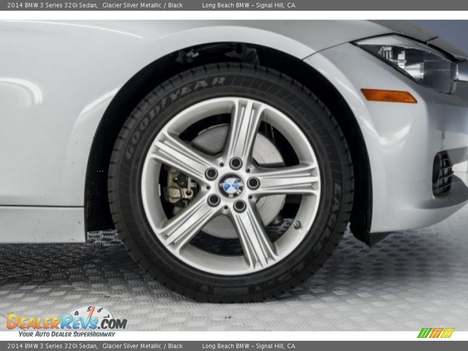 2014 BMW 3 Series 320i Sedan Glacier Silver Metallic / Black Photo #8
