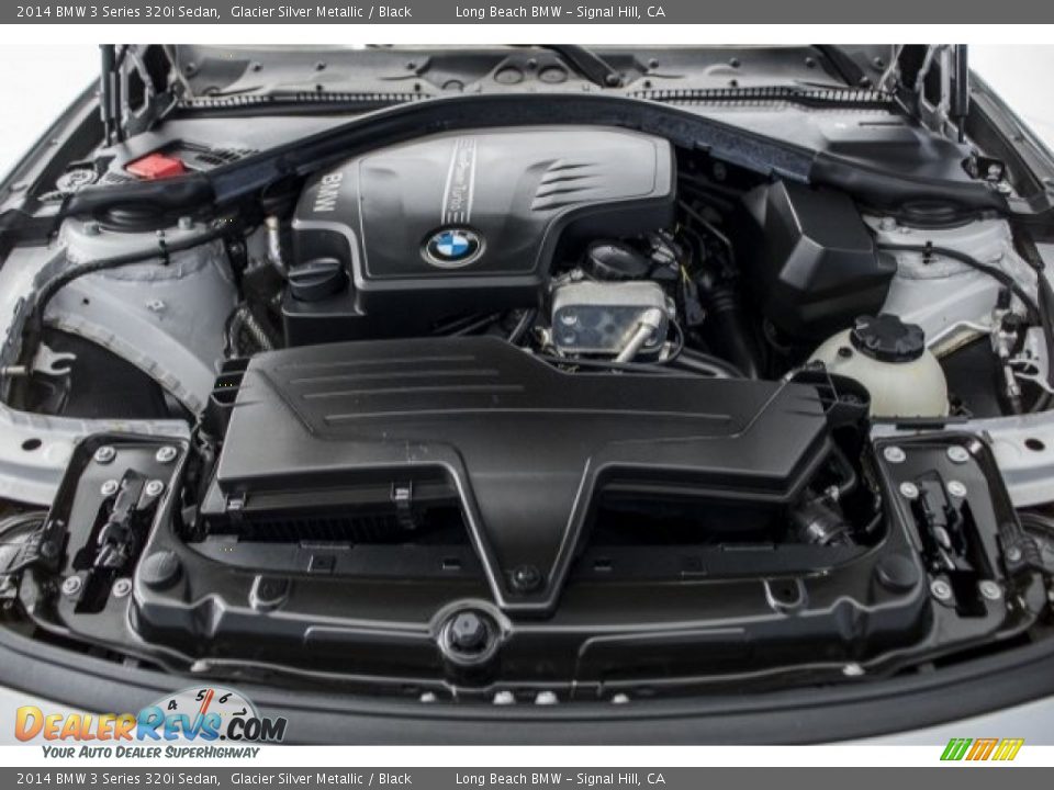 2014 BMW 3 Series 320i Sedan Glacier Silver Metallic / Black Photo #9