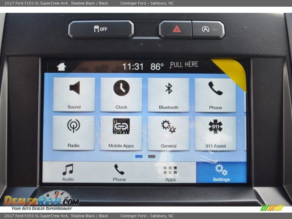 2017 Ford F150 XL SuperCrew 4x4 Shadow Black / Black Photo #12