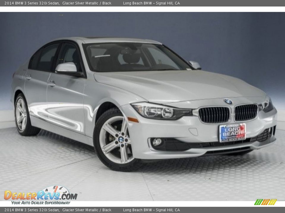 2014 BMW 3 Series 320i Sedan Glacier Silver Metallic / Black Photo #12