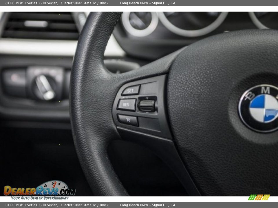 2014 BMW 3 Series 320i Sedan Glacier Silver Metallic / Black Photo #13