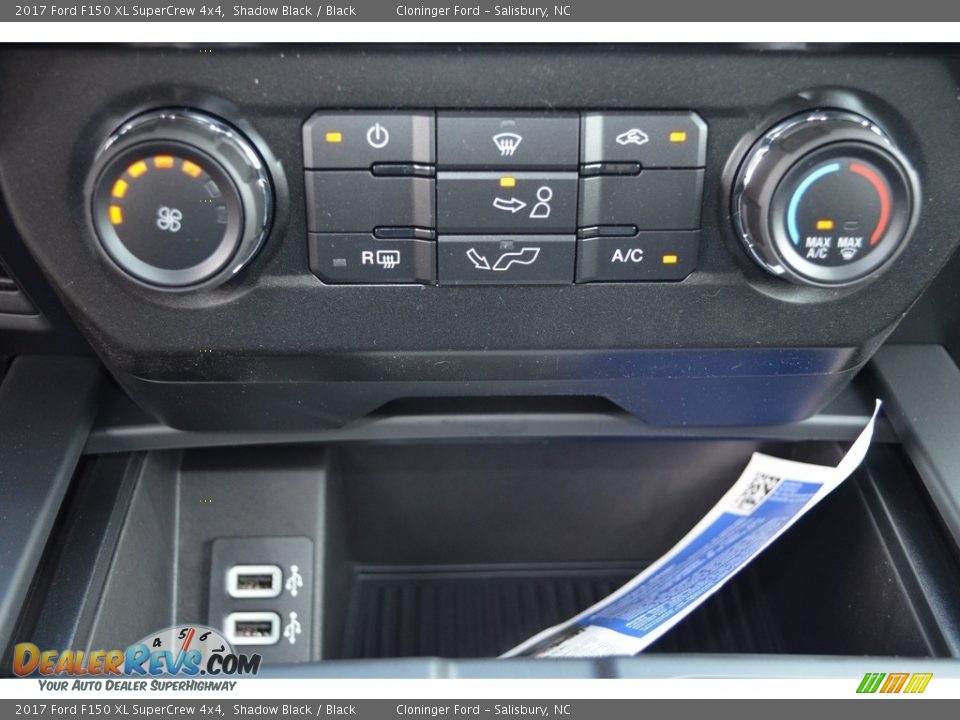 2017 Ford F150 XL SuperCrew 4x4 Shadow Black / Black Photo #15