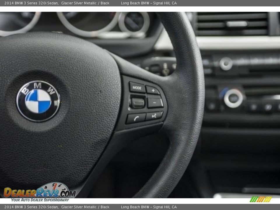 2014 BMW 3 Series 320i Sedan Glacier Silver Metallic / Black Photo #14