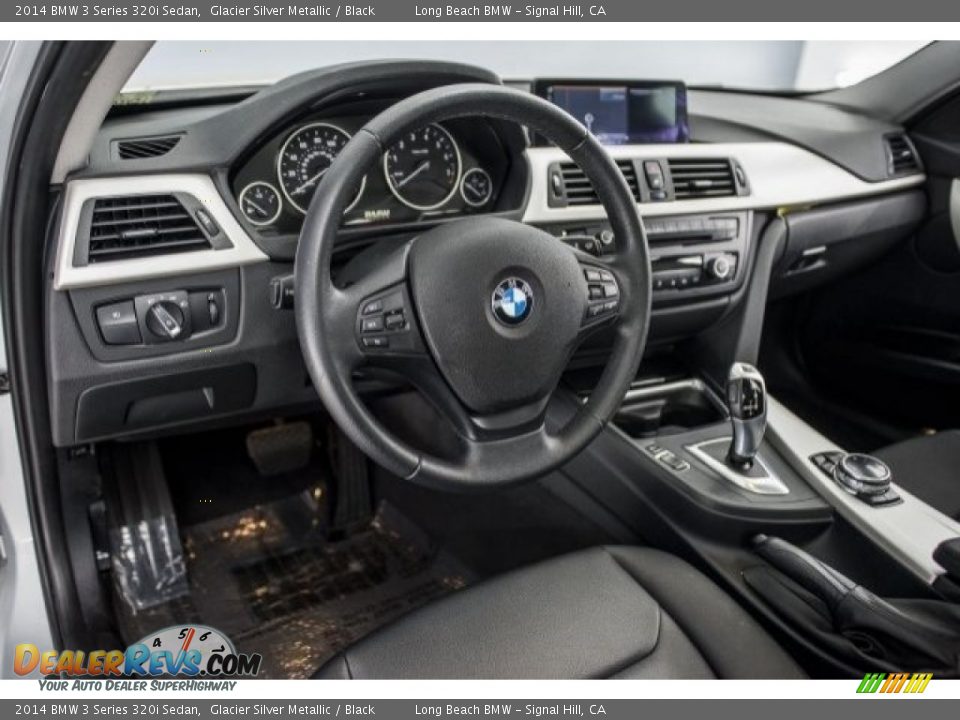 2014 BMW 3 Series 320i Sedan Glacier Silver Metallic / Black Photo #15